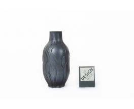 Vase en céramique noire Les Héritiers 1990