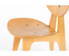 Junzo Sakakura chairs modèle 3221 edition Tendo Mokko 1953 set of 4