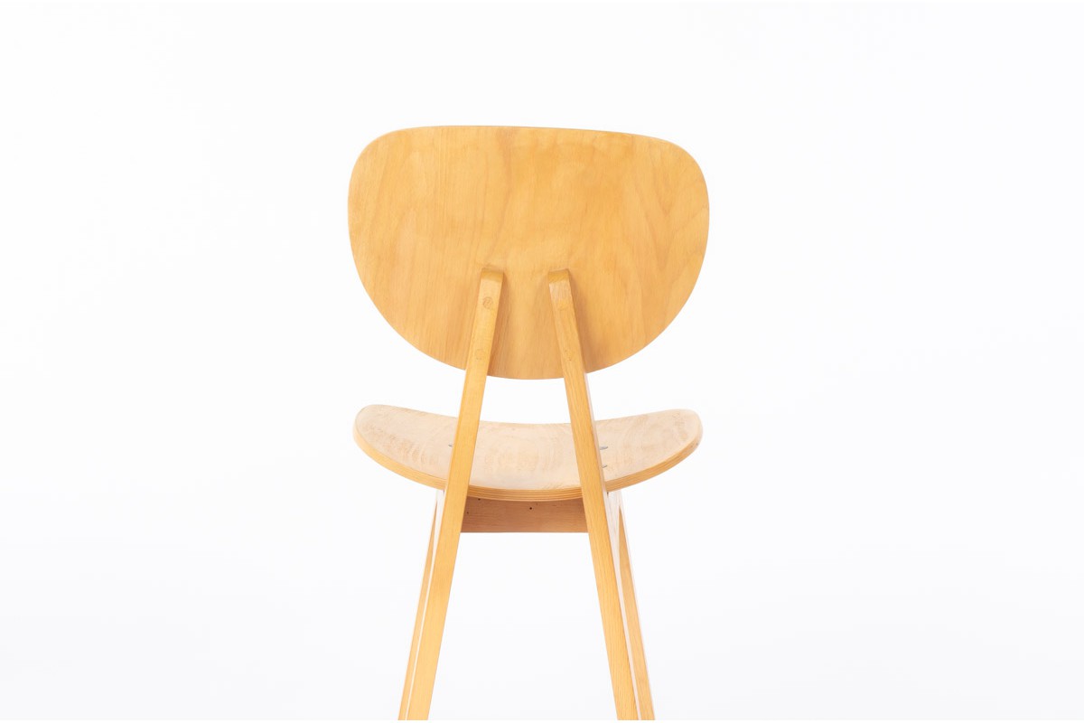 Junzo Sakakura chairs modèle 3221 edition Tendo Mokko 1953 set of 4