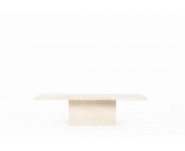 Coffee table in travertine rectangular model 1980