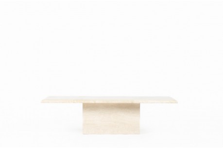 Coffee table in travertine rectangular model 1980
