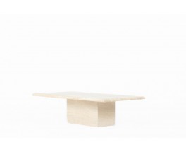 Coffee table in travertine rectangular model 1980