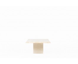 Coffee table in travertine rectangular model 1980