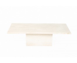 Coffee table in travertine rectangular model 1980