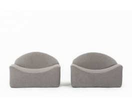 Bernard Govin armchairs model Asmara edition Ligne Roset 1973 set of 2