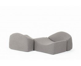 Chauffeuses Bernard Govin modèle Asmara édition Ligne Roset 1973 set de 2