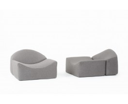 Bernard Govin armchairs model Asmara edition Ligne Roset 1973 set of 2