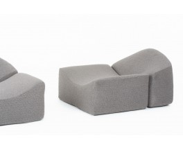 Chauffeuses Bernard Govin modèle Asmara édition Ligne Roset 1973 set de 2