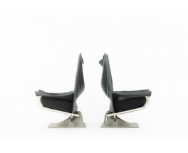 Paolo Deganello armchairs model Aeo edition Cassina 1973 set of 2