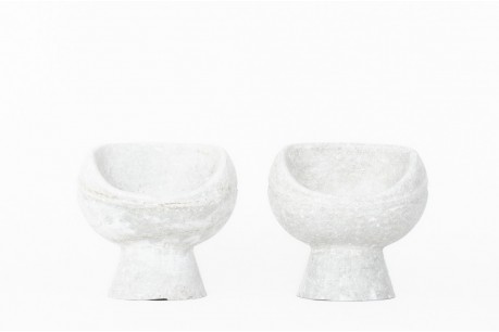 Willy Guhl armchairs model bowl edition Eternit 1960 set of 2
