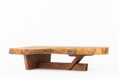 Table basse brutaliste grand modèle 1950