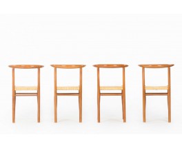 Chaises Philippe Starck modèle Tessa nature édition Driade Aleph 1990 set de 4