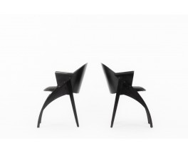 Pascal Mourgue armchairs model Galateo edition Scarabat 1980 set of 2