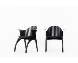 Pascal Mourgue armchairs model Galateo edition Scarabat 1980 set of 2