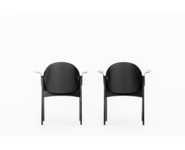 Pascal Mourgue armchairs model Galateo edition Scarabat 1980 set of 2