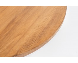 Round coffee table in elm 1950