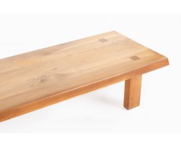 Rectangular Pierre Chapo coffee table model T08 in elm 1980