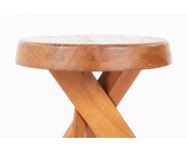 Pierre Chapo stool model S31 in elm 1980