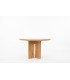 Luigi Gorgoni round dining table in elm with extension edition Roche Bobois 1980
