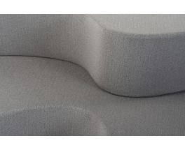 Archizoom sofa model Superonda in fabric edition Poltronova 1960