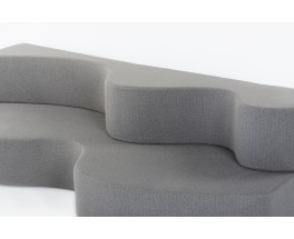 Archizoom sofa model Superonda in fabric edition Poltronova 1960