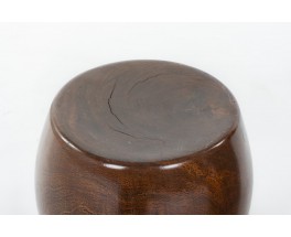 Monoxyl stools in wood Senegal 1950 set de 2