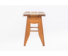 Guillerme & Chambron stools in oak edition Votre Maison 1950 set of 2