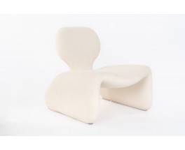 Olivier Mourgue low chair with footrest model Djinn edition Airborne 1965