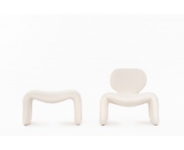 Olivier Mourgue low chair with footrest model Djinn edition Airborne 1965