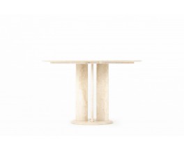 Table in beige marble edition Ligne Roset 1970