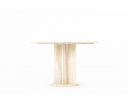 Table in beige marble edition Ligne Roset 1970