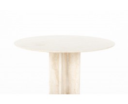 Table en marbre beige édition Ligne Roset 1970