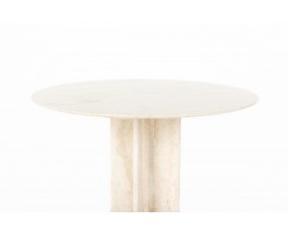 Table en marbre beige édition Ligne Roset 1970