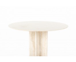 Table in beige marble edition Ligne Roset 1970