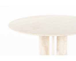 Table in beige marble edition Ligne Roset 1970