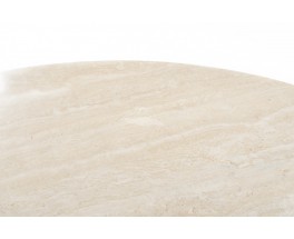 Table in beige marble edition Ligne Roset 1970