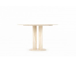 Table in beige marble edition Ligne Roset 1970