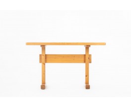 Charlotte Perriand rectangular dining table in pine Les Arcs 1950