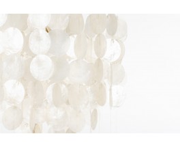 Pendant light large model in mother-of-pearl 1960