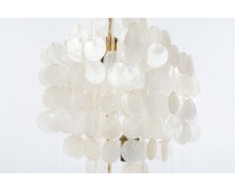 Pendant light large model in mother-of-pearl 1960