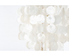 Pendant light large model in mother-of-pearl 1960