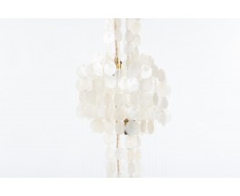 Pendant light large model in mother-of-pearl 1960