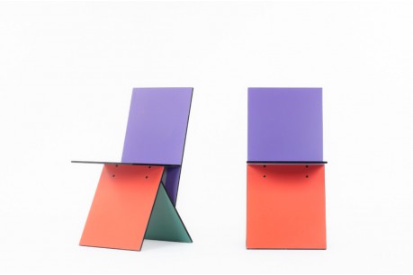 Verner Panton chairs model Vilbert for Ikea 1990 set of 2
