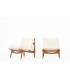 Joseph Andre Motte low chairs model 790 edition Steiner 1960 set of 2