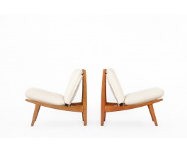 Joseph Andre Motte low chairs model 790 edition Steiner 1960 set of 2