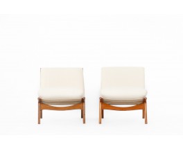 Joseph Andre Motte low chairs model 790 edition Steiner 1960 set of 2