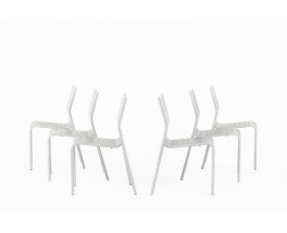 Chaises Pietro Arosio modèle Mirandolina n2068 édition Zanotta 1990 set de 6