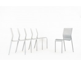 Pietro Arosio chairs model Mirandolina n2068 edition Zanotta 1990 set of 6