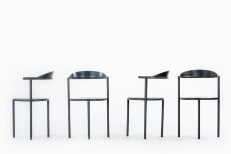 Philippe Starck chairs model Hashwood edition 3 Suisses 1987 set of 4