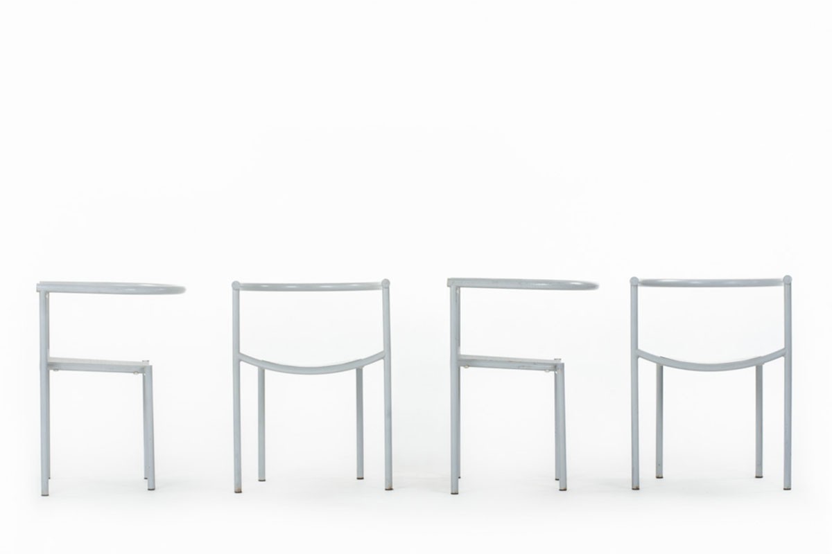 Philippe Starck chairs model Von Vogelsang edition Driade 1985 set of 4